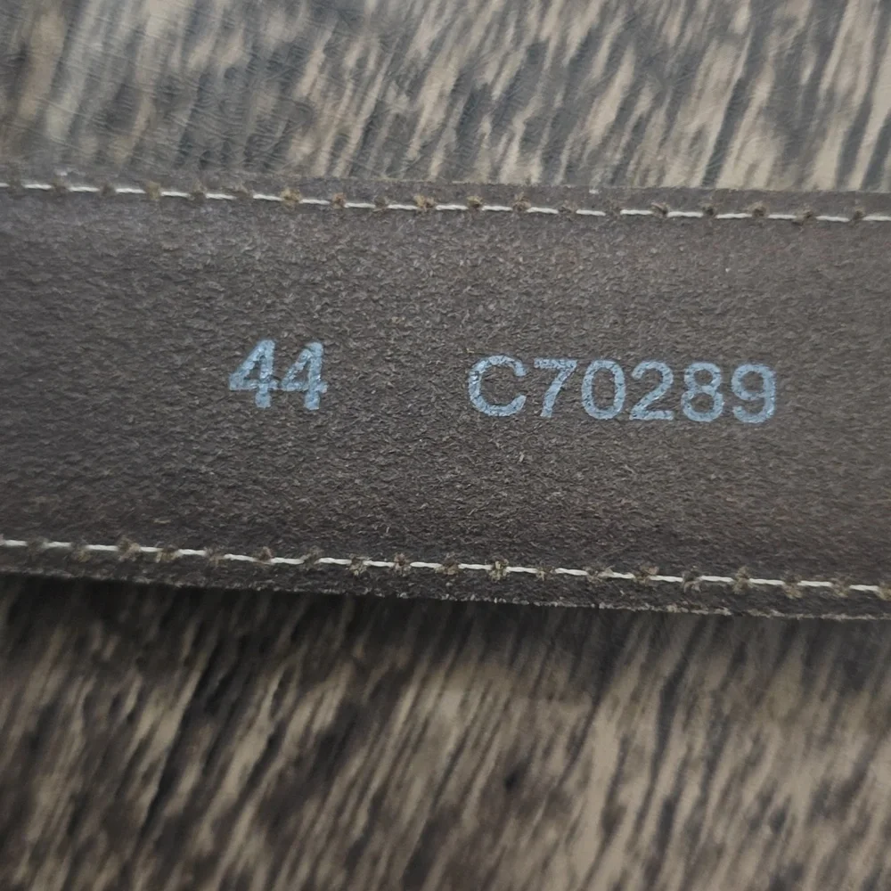 SILVER CREEK Brown Leather Men's Belt 51